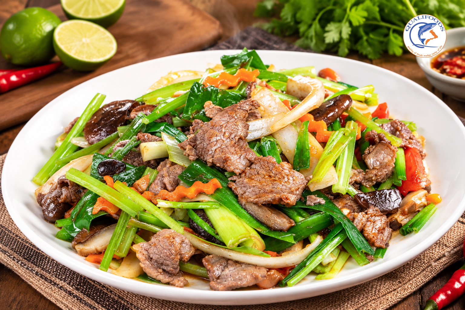Thịt bò xào cần tỏi