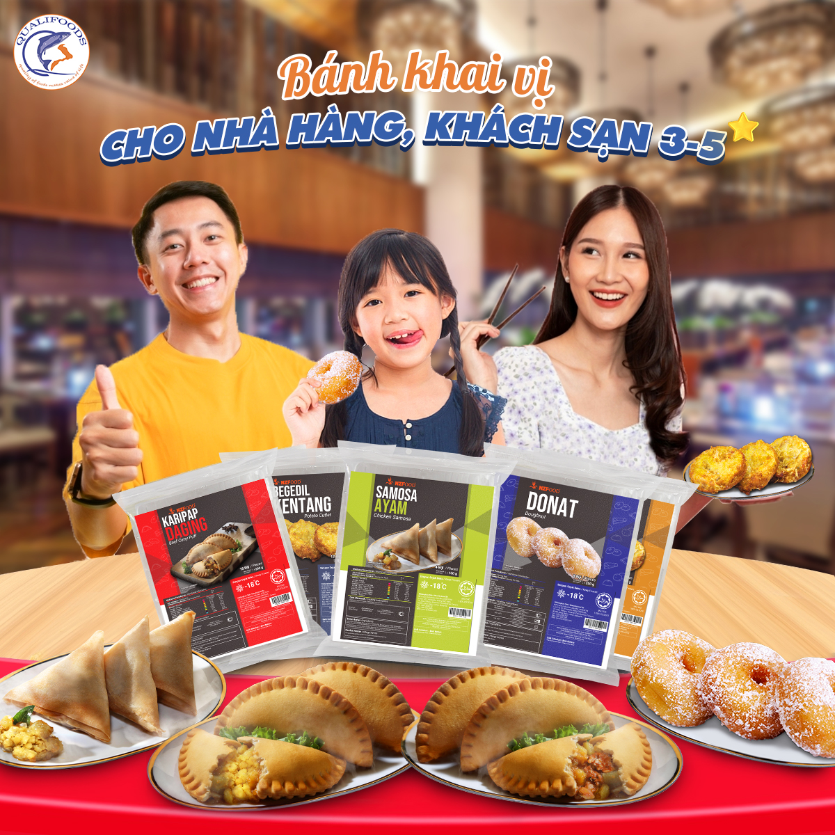 Chạm vị tinh tế với các món bánh khai vị, điểm tâm cho nhà hàng, khách sạn