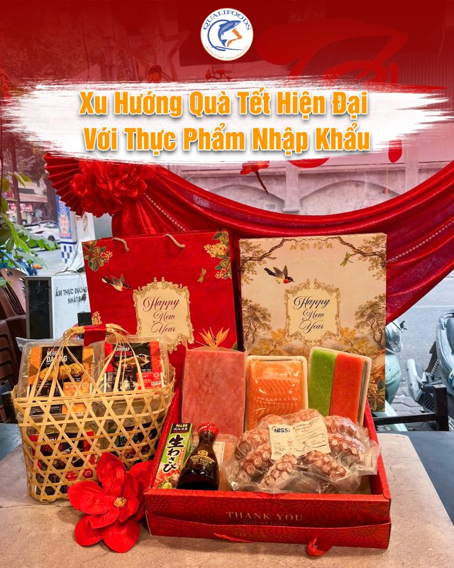 Xu hướng quà Tết hiện đại với thực phẩm nhập khẩu