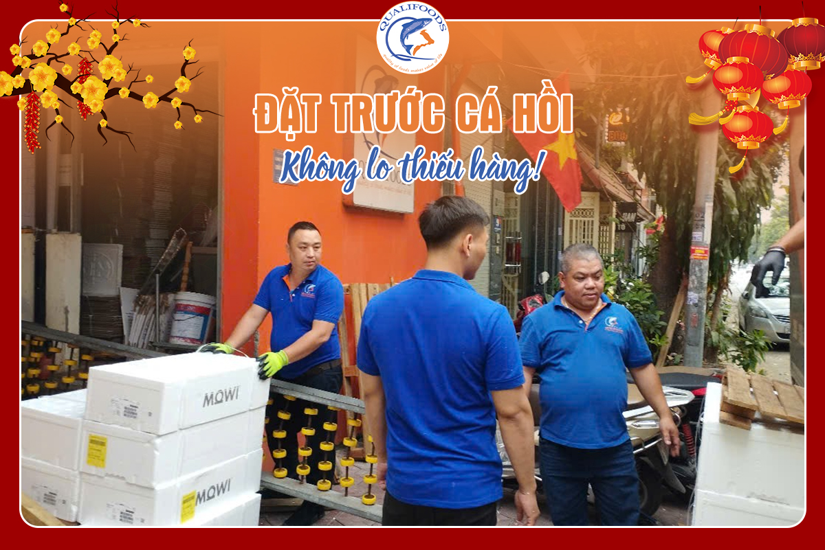 Cá hồi Na Uy nguyên con về mới liên tục phục vụ dịp lễ cuối năm
